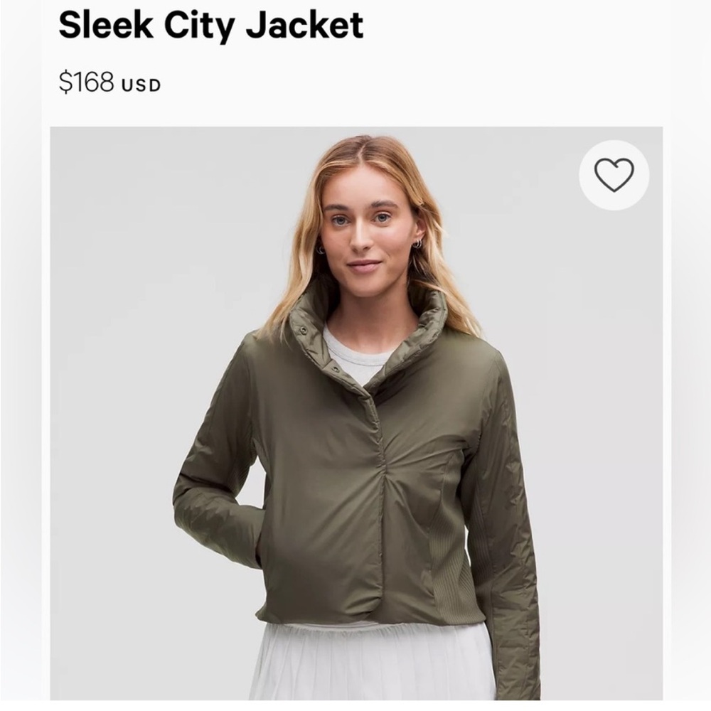 NTW Lululemon Sleek City Jacket- Size 8